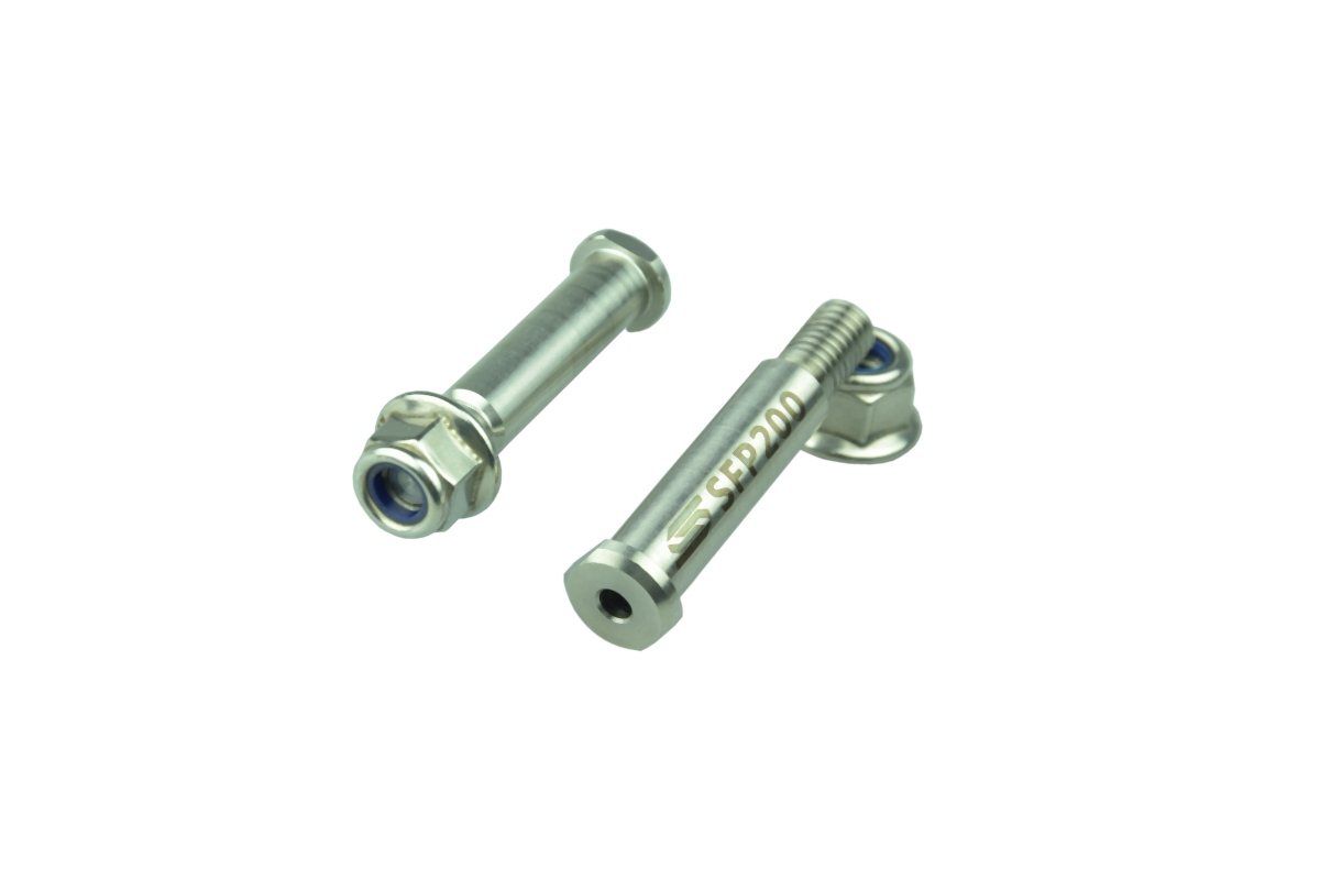 Racing clamps (with pins) to footrests includes SCAR SFP200