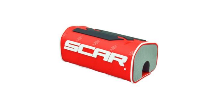 SCAR závodní houba na řídítka FATBAR barva červená