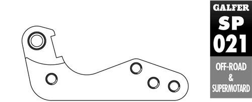 GALFER adaptér brzdového kotouče 270mm KTM do 09, BETA RR 4T 05-12, HUSGVARNA CR 125 00-04, BMW G 450X 08- (GALFER adaptér brzdového kotouče 270mm)