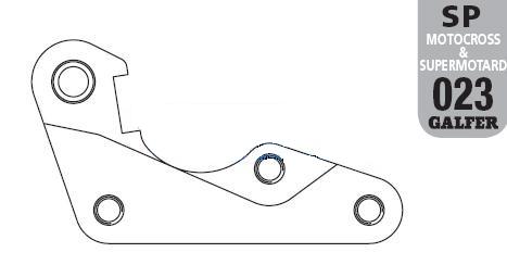 Levně GALFER adaptér brzdového kotouče 270mm YAMAHA YZF 250/450 08- (GALFER adaptér brzdového kotouče 270mm YAMAHA YZF 250/450 08-)