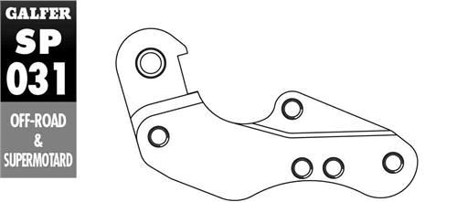 Levně GALFER adaptér brzdového kotouče 260mm YAMAHA WR/YZ 125 `01-07 YZF 250/426/450 01-07 WRF 250/426/450 00-15 (GALFER adaptér brzdového kotouče 260mm)