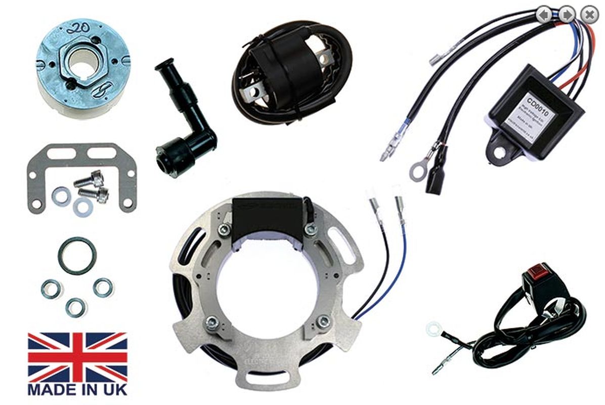 Ignition set propeller, (wheel magnetic) alternator stator (winding), voltage regulator, , pipes ś ELECTREX STK-200