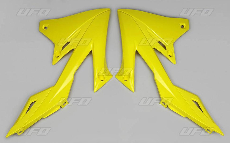 UFO kryty chladiče SUZUKI RMZ 250 19-23, RMZ 450 18-23 barva žlutá