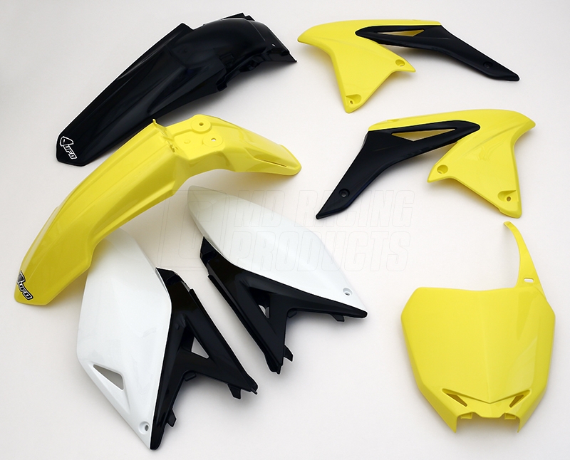 UFO kompletní sada plastů SUZUKI RMZ 250 10-18 barva OEM 13 (žlutá/černá) (SU415E999)