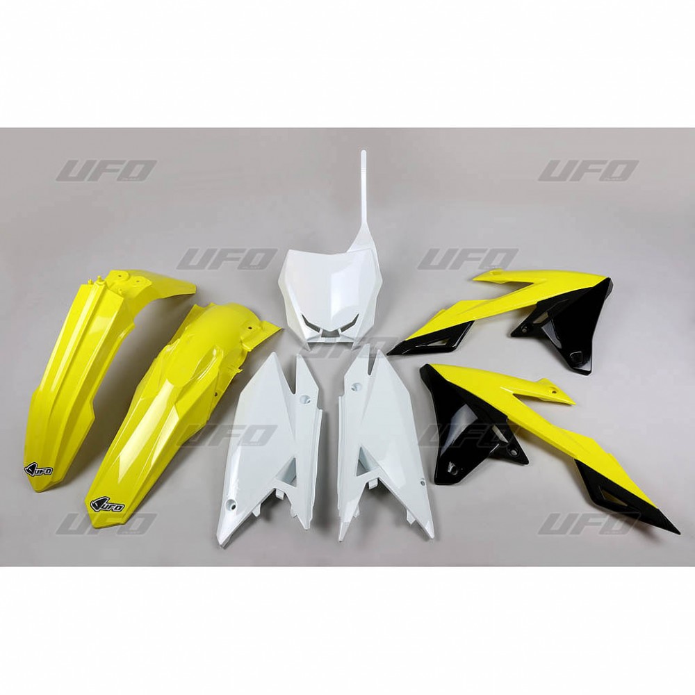 UFO kompletní sada plastů SUZUKI RMZ 250 19-25, RMZ 450 18-25 barva OEM (žlutá/černá) (SU418E999)