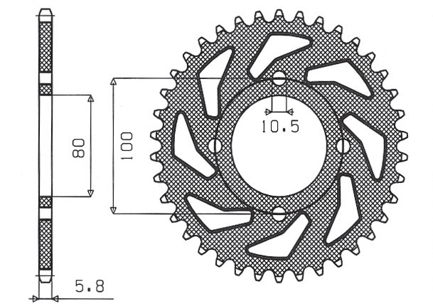 SUNSTAR SUN1-3314-41 (99-10, 82-99, JTR819/2.41, 81941jt)