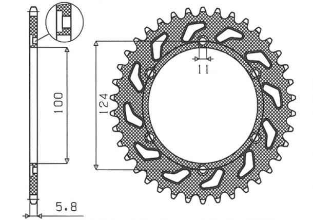 SUNSTAR rozeta 1027 45 (JTR735.45) (102745JT)