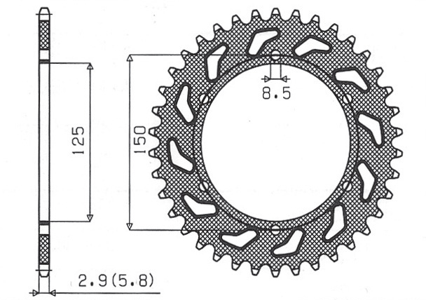 SUNSTAR rozeta 899 40 (JTR897.40) (89940JT)