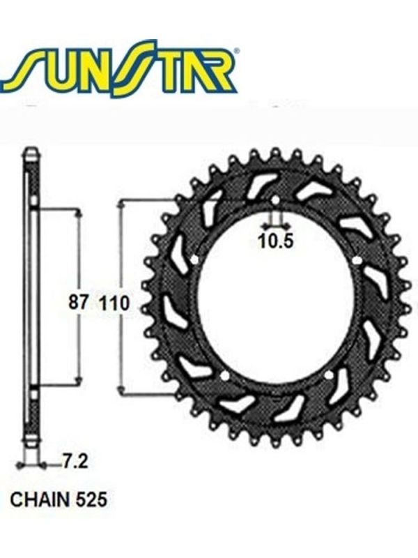 SUNSTAR rozeta 828 49 (82849JT)