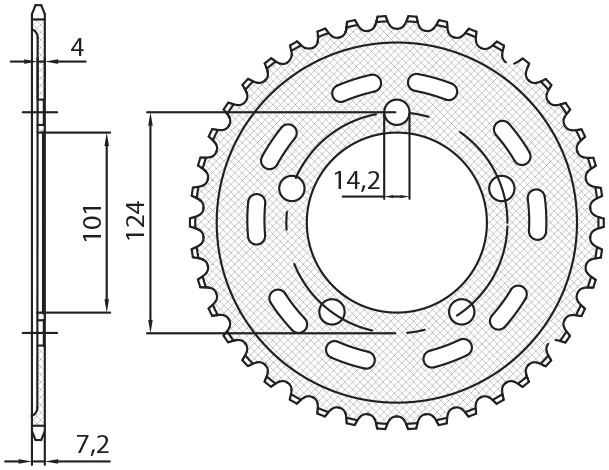 SUNSTAR rozeta 4508 42 (JTR898.42) (450842JT) (SUN1-4442-42)