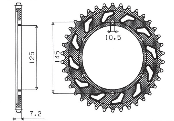 SUNSTAR SUN1-4544-44 (91-95, 3vd, JTR867.44, 86944jt)