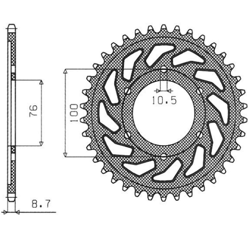 SUNSTAR rozeta 825 52 / 816 48 (92-95) (JTR816.52) (81652JT)
