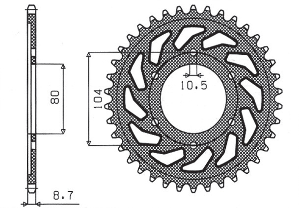 SUNSTAR SUN1-5353-45 (94-97, 02-05, JTR488.45, 48845jt)