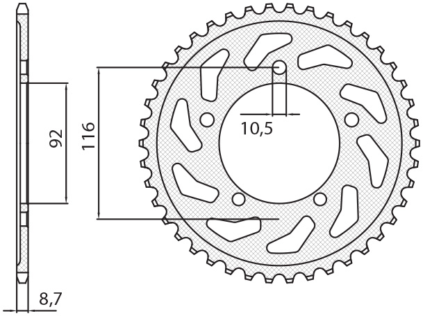 SUNSTAR rozeta 4542 41 (JTR1493.41) (454241JT)