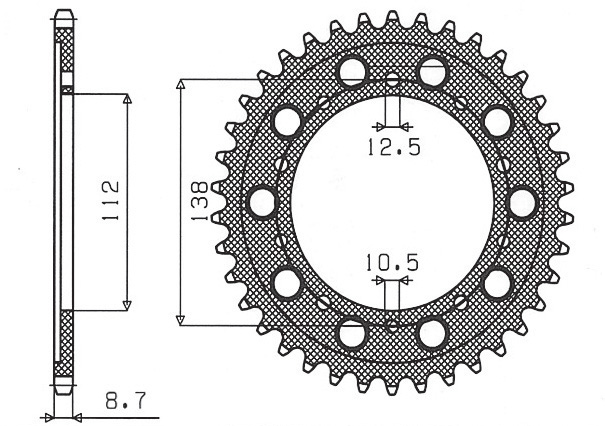 SUNSTAR SUN1-5485-43 (SC58, JTR1871.43, JTR302.43, 40843jt)