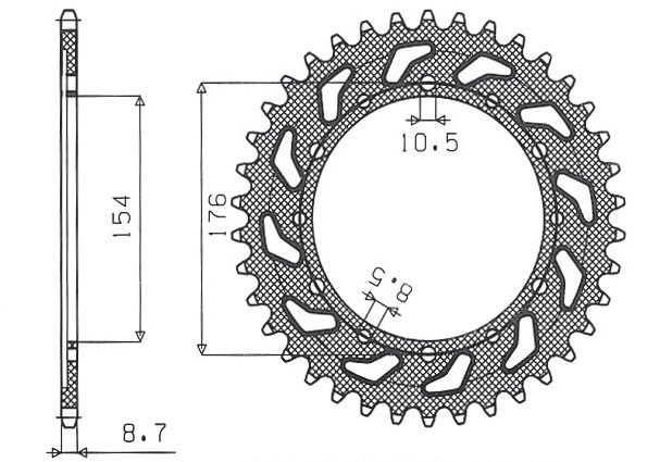 SUNSTAR rozeta 4434 43 (JTR1340.43) (443443JT)