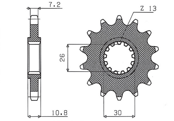 SUNSTAR ozubené kolo 2091 16 (JTF1591.16) (209116JT)