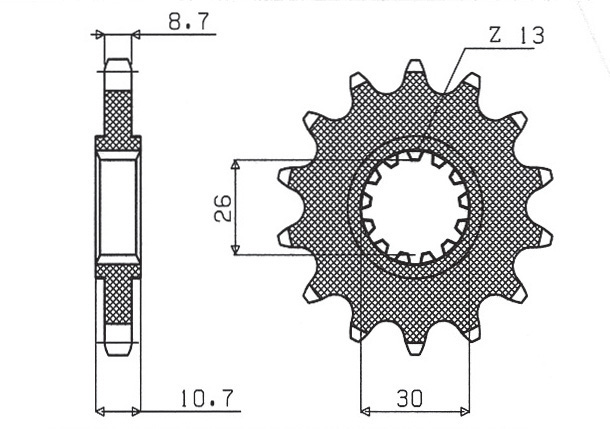 SUNSTAR ozubené kolo 579 15 (JTF579.15) (57915JT)