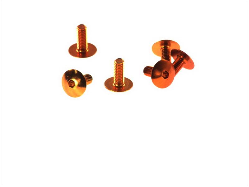 V PARTS (VICMA) sada šroubů do kapotáže M6X15 (6kusů) barva oranžová (TA615NO)