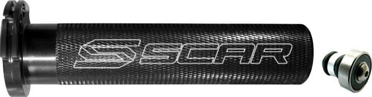 SCAR závodní plynová rukojeť hliníkový s ložiskem YAMAHA YZ 250F 12-25, YZ 450F 18-25, WR 250 / 450 16-25, SUZUKI RMZ 250 07-25, FANTIC XXF 250 21-25, XXF 450 22-25, XEF 250 / 450 22-25 barva černá