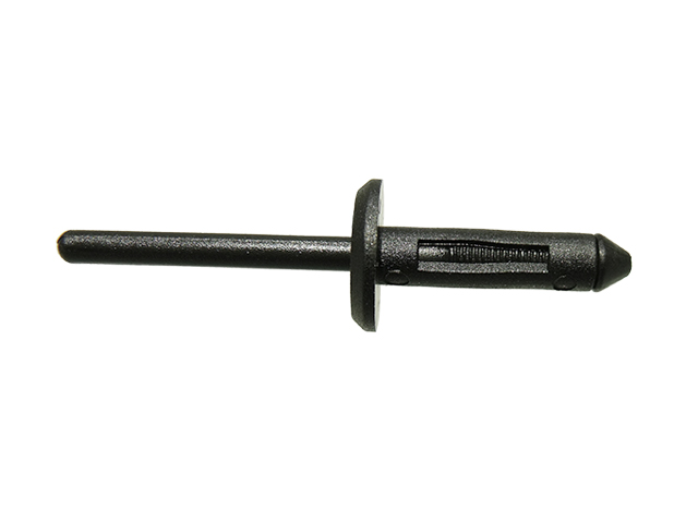 BRONCO plastové montážní hmoždinky (hloubka 25,8mm, tloušťka 2,8mm, šířka hlavy 12,5mm, celková délka 47,8mm) (10 kusů)