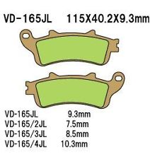 VESRAH brake pads KH261 / KH281 sinteredcolour gold vyrobeno v japonsku (VD-165JL)