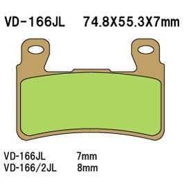 VESRAH brake pads KH265 / KH296 sinteredcolour gold HONDA cbr/vtr front (7mm) vyrobeno v japonsku (VD-166JL)