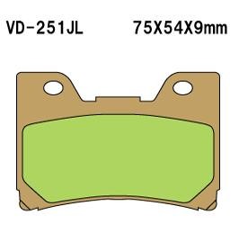 VESRAH brake pads KH160 sinteredcolour gold vyrobeno v japonsku (VD-251JL)