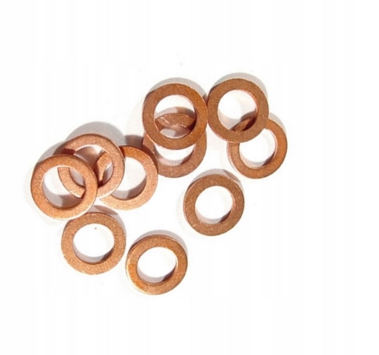 XRADICAL (ARTEIN GASKETS) měděné podložky M6 (6x12x1mm) 10 ks COPPER WASHERS
