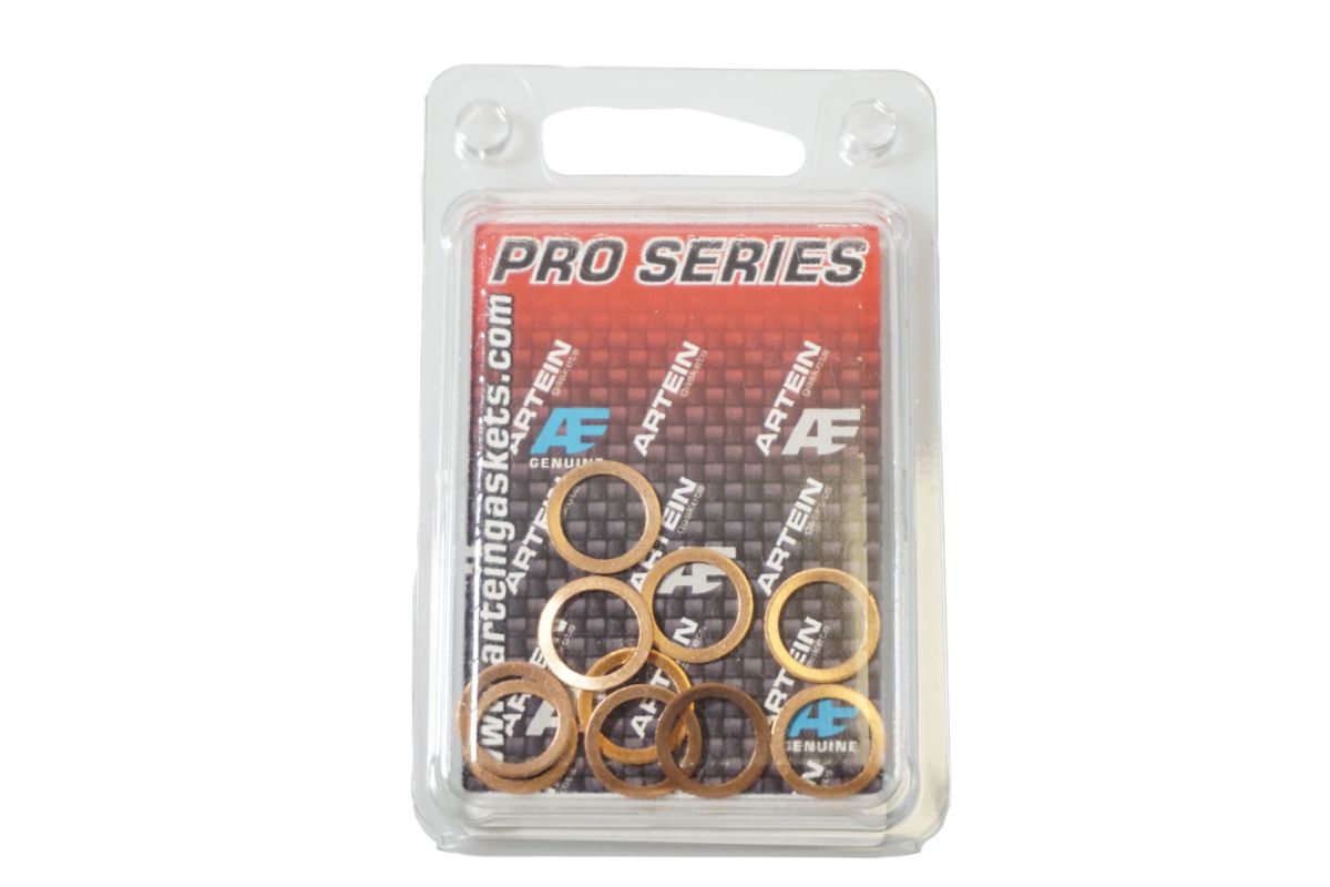 ARTEIN GASKETS měděné podložky komplet 10 kusů M10 (10 x 14 x 1,00 mm) (měděná podložka) COPPER WASHERS