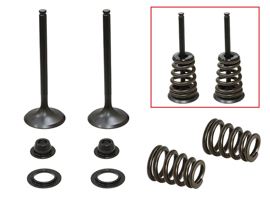 PSYCHIC intake valves (set of 2 valves with springs and shims) HUSABERG FE 450 / 550 / 650, FS 650 '04-'08, KTM SXS 450 / 540 RACING '03-'04, EXC 450, SX 520 / 525 '00-'07 (XU-09549IK)