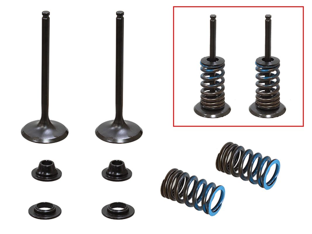 PSYCHIC intake valves (set of 2 valves with springs and shims) YAMAHA WRF 250 '15-'19, YZF 250 '14-'18, YZ 250 FX '15-'18 steel (31X4,95X83,6MM) (XU-09553IK)