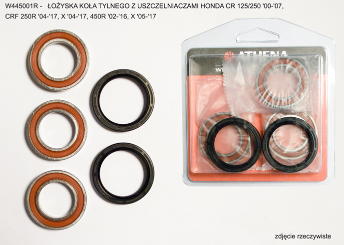 Rear wheel bearingstěsnícími elements ATHENA W445001R