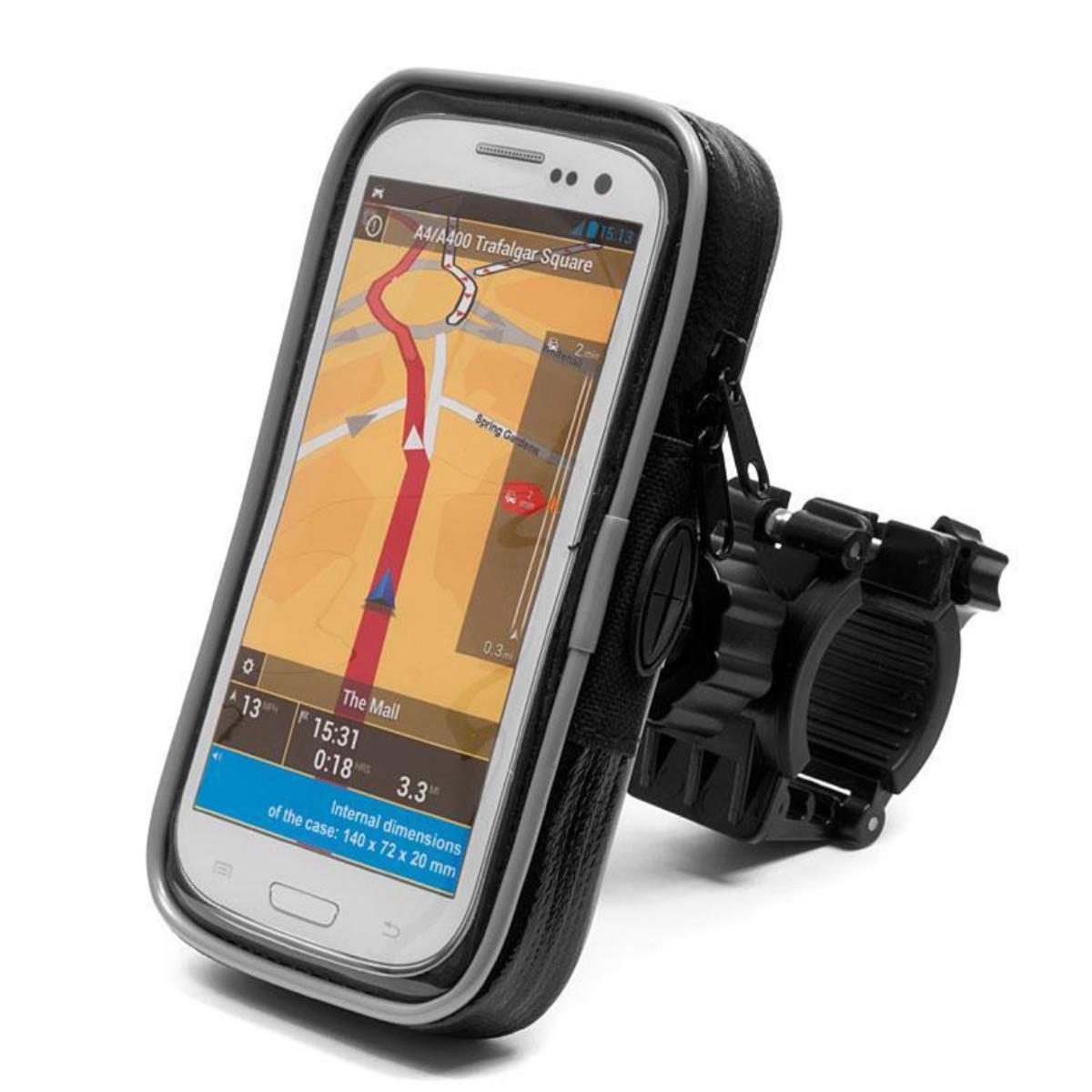 BIKETEC voděodolné pouzdro s držákem na řídítka EXTREME® otočné 360° na telefon / smartphone, navigaci MOTO/KOLO TYP:177
