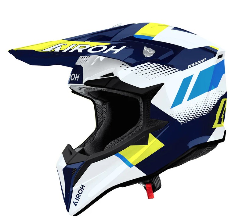 Levně AIROH CROSS / ENDURO / ATV / QUAD WRAAAP VISION barva žlutá fluorescenční/světle modrý/bílá rozměr M (AIROH CROSS / ENDURO / ATV / QUAD WRAAAP VISION)