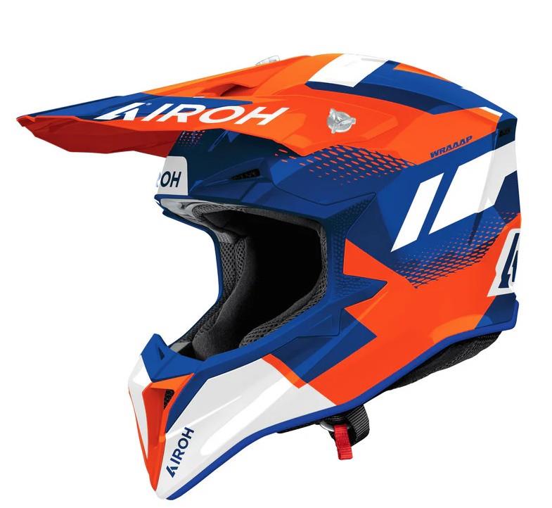 Levně AIROH CROSS / ENDURO / ATV / QUAD WRAAAP VISION oranžová/světle modrý/bílá rozměr S (AIROH CROSS / ENDURO / ATV / QUAD WRAAAP VISION oranžová/světle)