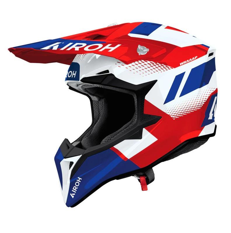 Levně AIROH CROSS / ENDURO / ATV / QUAD WRAAAP VISION barva červená/světle modrý/bílá rozměr S (AIROH CROSS / ENDURO / ATV / QUAD WRAAAP VISION barva)