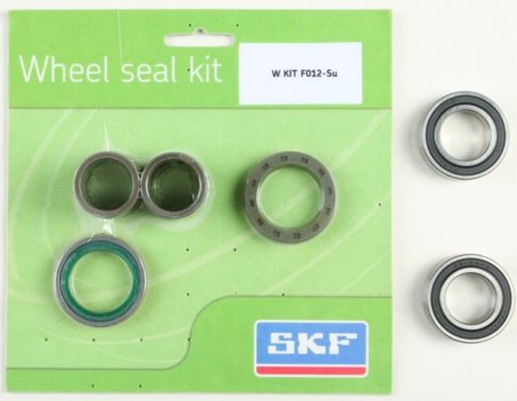 Levně SKF sada - ložiska přední kola s těsnícími prvky a rukávy KAWASAKI KX250F 21-24, KX250X 21-24, KX450F 19-24, KX450SR 22-23, KX450X 21-24, SUZUKI