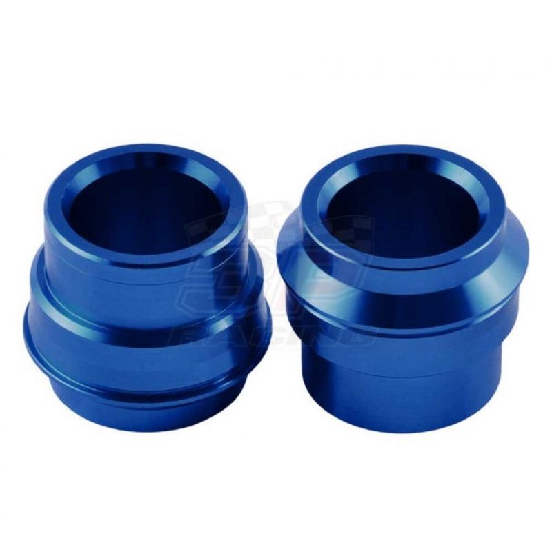 ACCEL rozpěrky předního kola KTM SX/SXF 125-530 15-23, EXC/EXCF 125-530 16-23, HUSQVARNA TC/FC 125-400 15-23, TE/FE 125-501 16-23, TX/FX 125-450 17-23 barva modrá (osa 22mm)