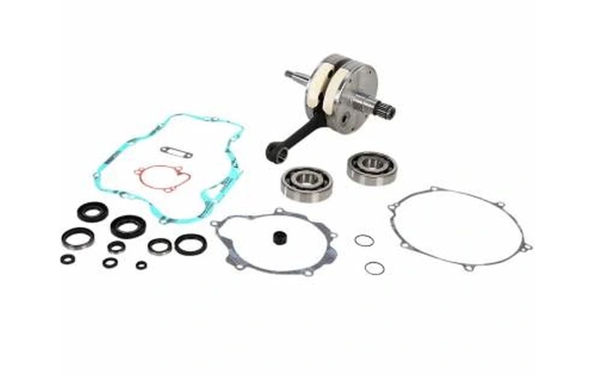 WISECO kliková hřídel KTM SX 105 06-11 (s ložisky klikovky + sada těsnění a gufer na spodek motoru) (WISECO kliková hřídel KTM SX 105 06-11 (s)