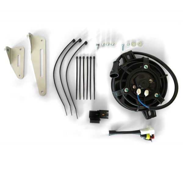 Levně X-GRIP sada ventilátor chladiče kompletní s relé a upevněním vhodné pro KTM TPI 150/300 18-23, EXCF 17-23, HUSQVARNA TEI 150/300 18-23, FE 17-23,