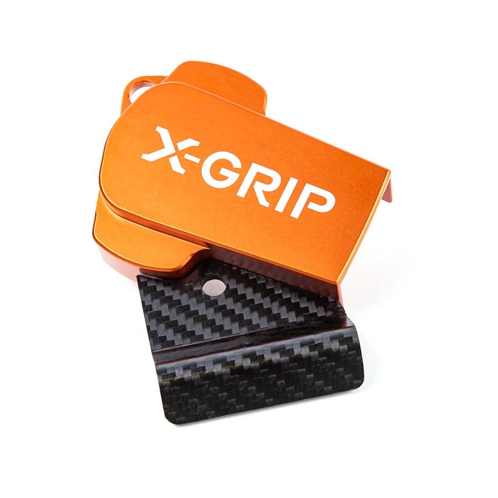 X-GRIP kryt TBI (TBI-PROTECTOR) KTM SX/EXC 23-, HUSQVARNA TC/ TE 24-, GASGAS EC/MC 24-, barva oranžová (X-GRIP kryt TBI (TBI-PROTECTOR) KTM SX/EXC)