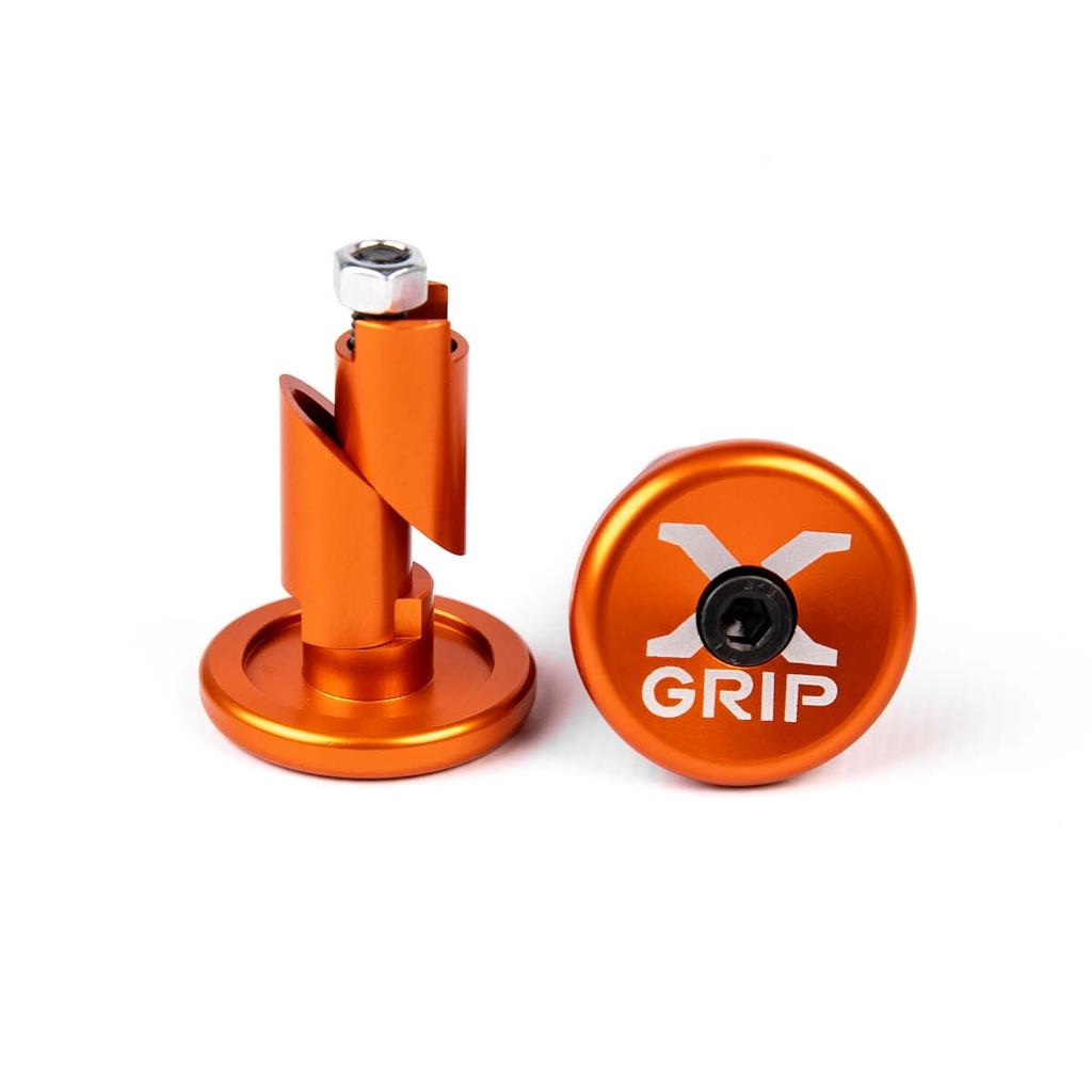 Levně X-GRIP koncovky řidítek do otvoru O průměru 12-16,2mm barva oranžová (X-GRIP koncovky řidítek do otvoru O průměru 12-16,2mm barva oranžová)