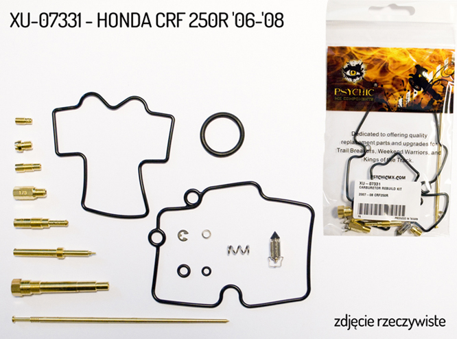 PSYCHIC sada na opravu karburátoru HONDA CRF 250R 07-08 (26-1141) (na 1 karburátor)