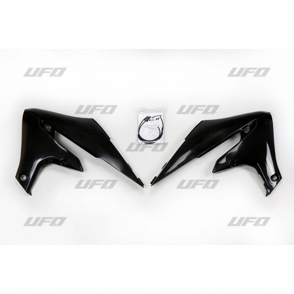 UFO kryty chladiče YAMAHA YZF 250 19-22, WRF 250 20-25, YZF 450 18-22, WRF 450 19-25 barva černá