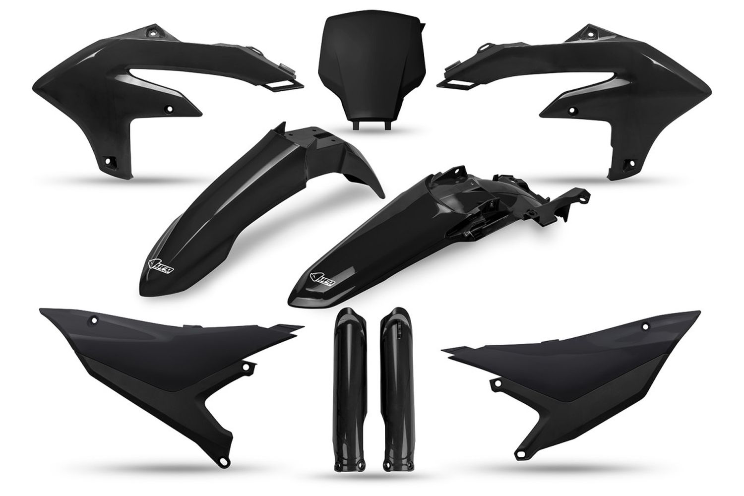 Levně UFO 2026/03 kompletní sada plastů (FULL KIT) s kryty tlumičů YAMAHA YZF 450 (YZ 450 F) 26, barva černá (UFO 2026/03 kompletní sada plastů (FULL KIT))