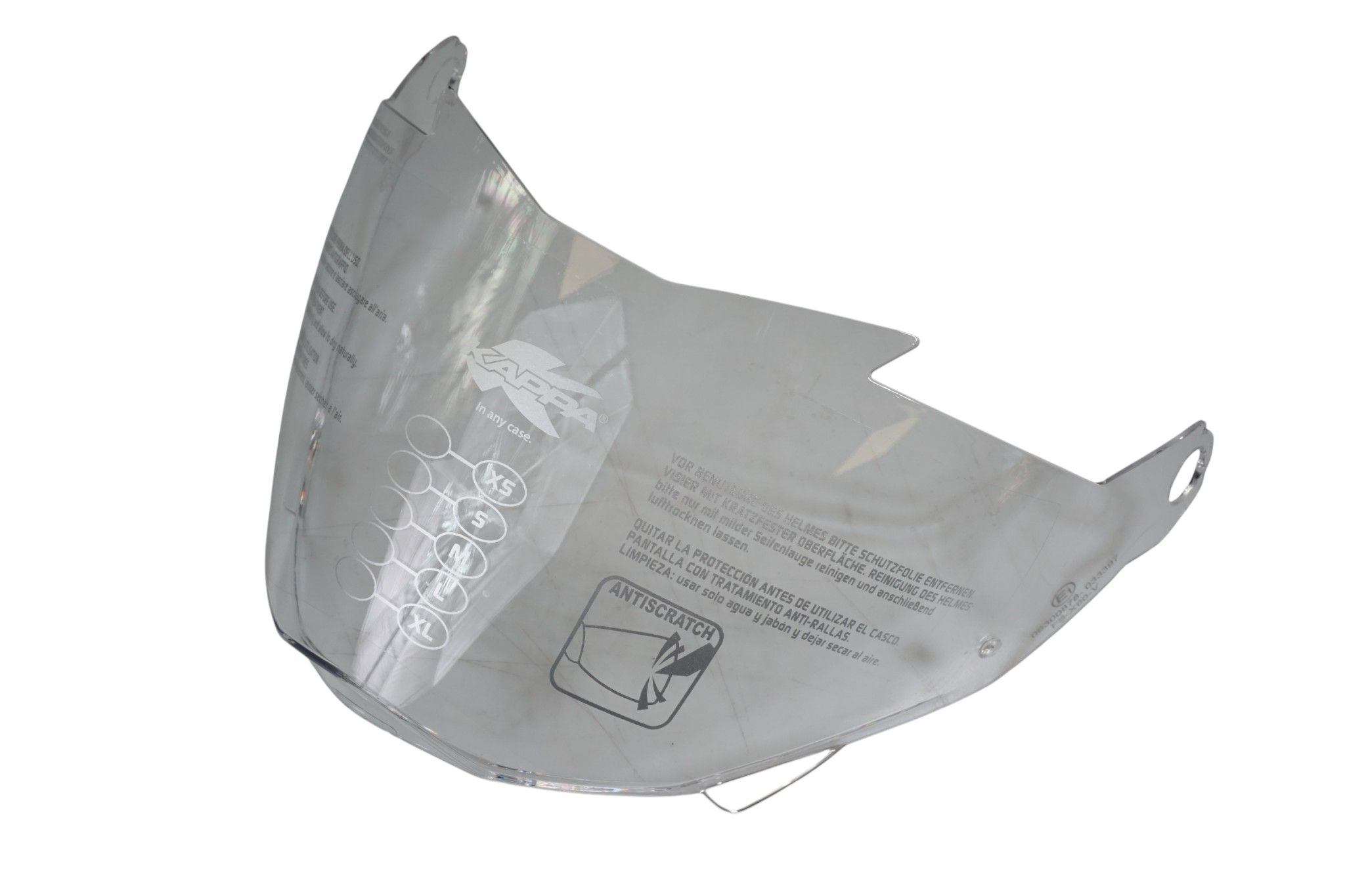 KAPPA visor for KV30 and KV33 clear - replacement for Z2543TR
