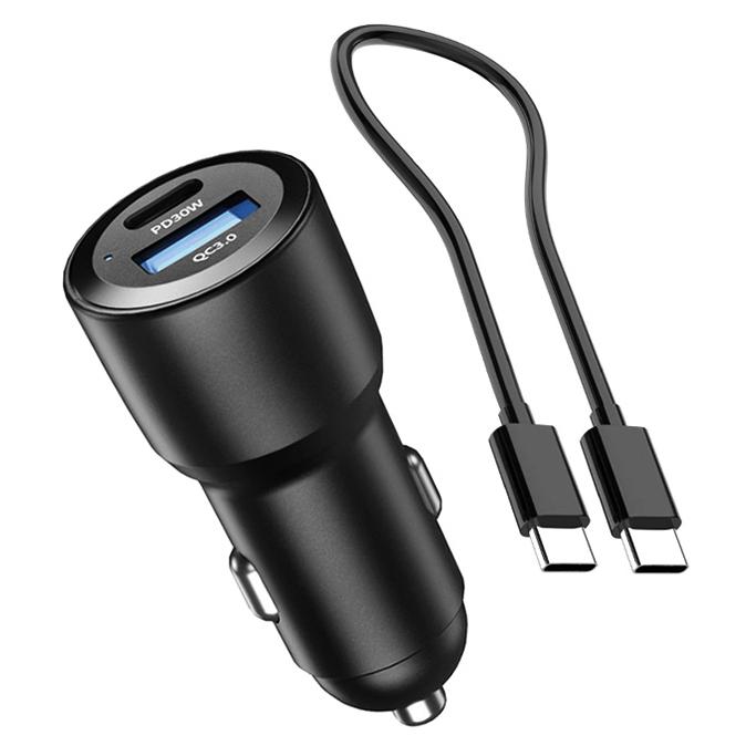 BIKETEC univerzální duální nabíječka USB QC 3.0 - 36 W Quick Charge do zásuvky zapalovače (EL) ( )