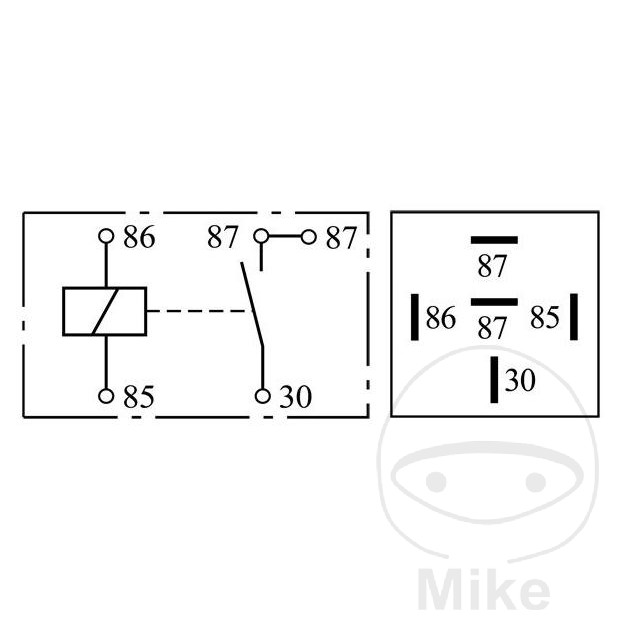 Levně Bosch přerušovací relé ARBEITSSTROM ID 12V 30A 5POL BMW R 60 /7 76-80, R 75 /7 76-79, R 80 /7S 77-80, R 80 /7N 77-80, R 80 RT 82-84, R 80 RT/2