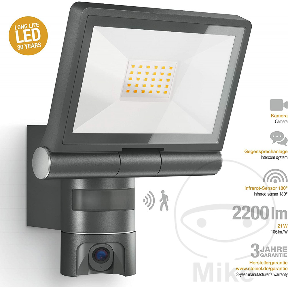 Steinel LED Odrazka + KAMERA a pohybové čidlo